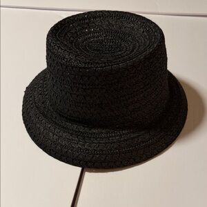 Black Woven Bucket Hat